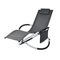 FlinQ FlinQ Opvouwbare Ligstoel voor Buiten - Luxe Tuinstoel met Schommelfunctie