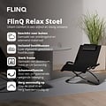 FlinQ FlinQ Opvouwbare Ligstoel voor Buiten - Luxe Tuinstoel met Schommelfunctie