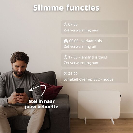 FlinQ FlinQ Smart Indoor Infrared Heater - Slimme en stille infraroodverwarming voor binnen