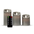 FlinQ FlinQ Oplaadbare Kaarsen Set van 3 Stuks met Afstandsbediening
