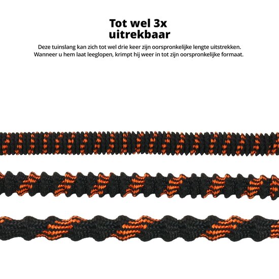 FlinQ FlinQ Uittrekbare Tuinslang met Gratis Opbergtas en Slanghouder – 30 Meter