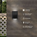 FlinQ FlinQ Solar Wandlamp voor Buiten - Solar Tuinverlichting - LED