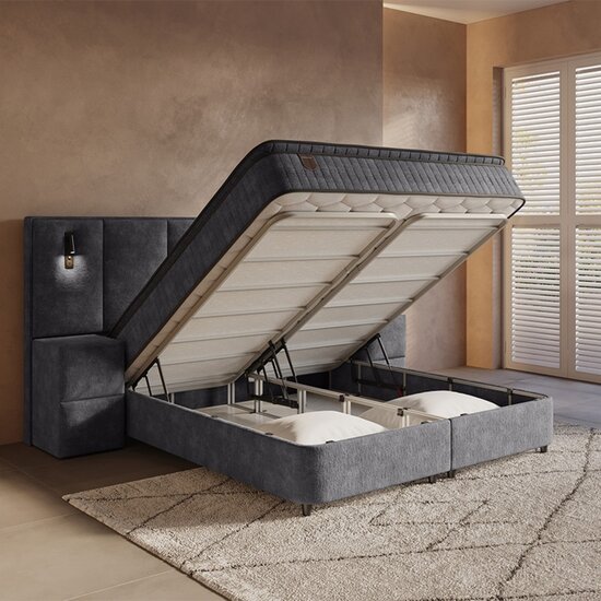 Dreamhouse Dreamhouse Opbergboxspring Cresta - Inclusief 2 nachtkastjes