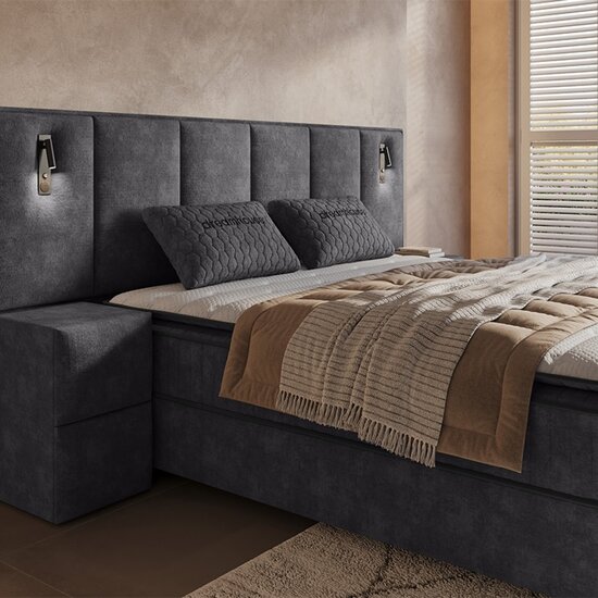 Dreamhouse Dreamhouse Opbergboxspring Cresta - Inclusief 2 nachtkastjes