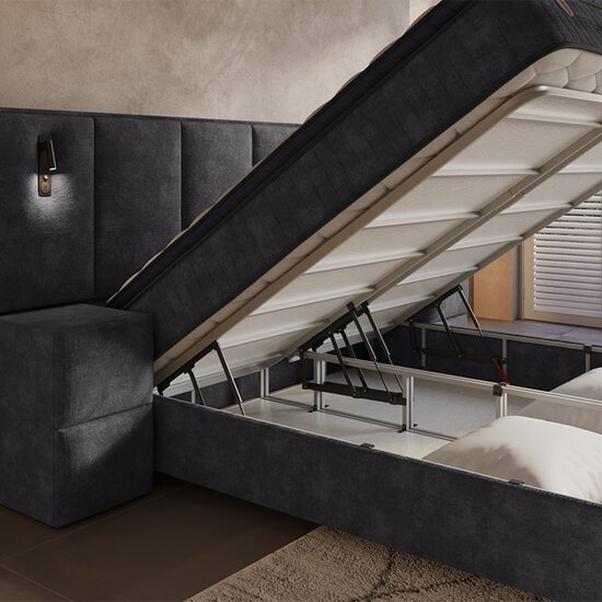 Dreamhouse Dreamhouse Opbergboxspring Cresta - Inclusief 2 nachtkastjes