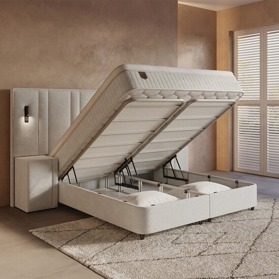 Dreamhouse Dreamhouse Opbergboxspring Royal XL - Inclusief 2 nachtkastjes