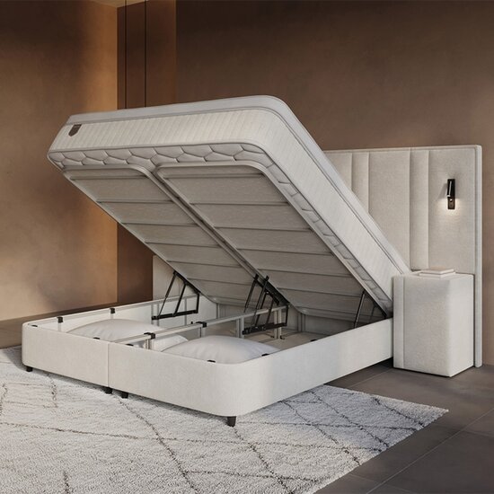 Dreamhouse Dreamhouse Opbergboxspring Royal XL - Inclusief 2 nachtkastjes