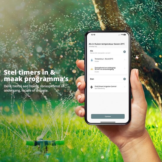 FlinQ FlinQ - Smart Irrigatiesysteem - Besproeiingscomputer - Alexa & Google Assistant