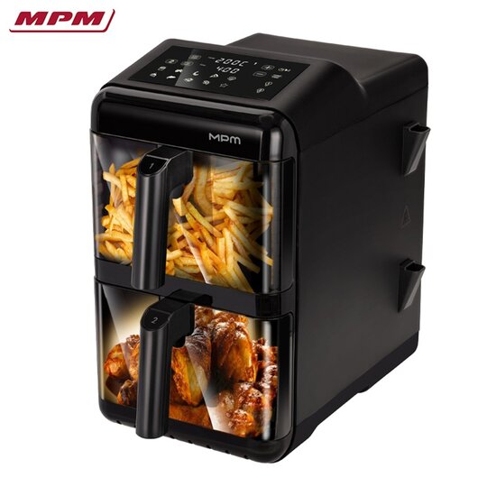 MPM MPM MFR-13 Dubbele Airfryer - 2x 6L