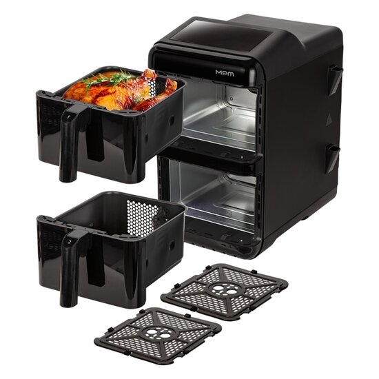 MPM MPM MFR-13 Dubbele Airfryer - 2x 6L