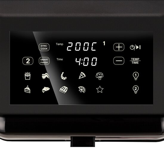 MPM MPM MFR-13 Dubbele Airfryer - 2x 6L