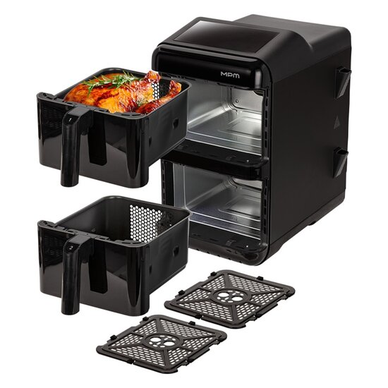 MPM MPM MFR-13 Dubbele Airfryer - 2x 6L