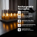 FlinQ FlinQ Oplaadbare LED Theelichtjes met Dimfunctie - Waxinelichtjes - 4 Lichtstanden en Timer