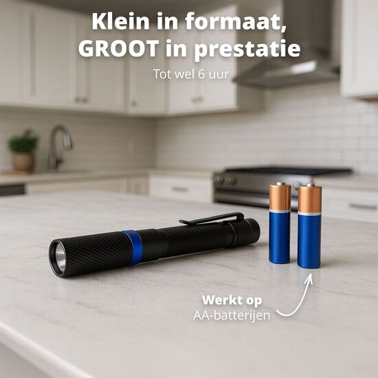 FlinQ FlinQ Pen Flashlight Premium 2-pack – Compacte en krachtige LED zaklamp voor dagelijks gebruik