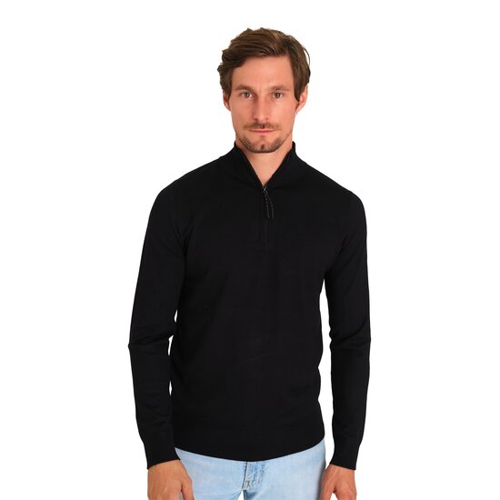 Mario Russo Mario Russo Half Zip Trui met Rits - Schipperstrui