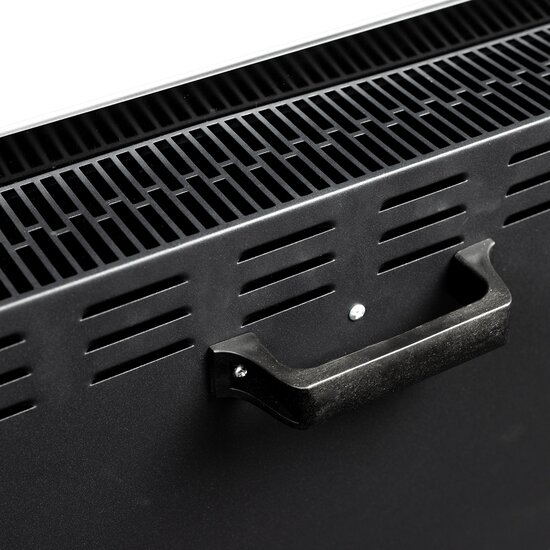 QLT No Less QLT Curved Verwarmingspaneel van Glas – 2000 Watt – Zwart – met App-bediening