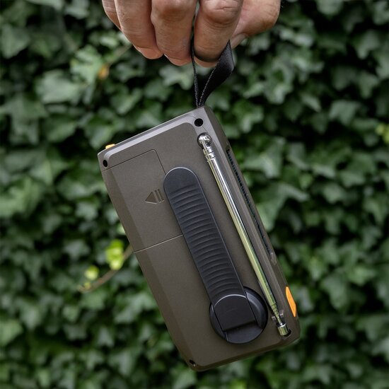 BREND BREND Compacte DAB/FM Noodradio met Bluetooth, SOS-alarm en Zonnepaneel