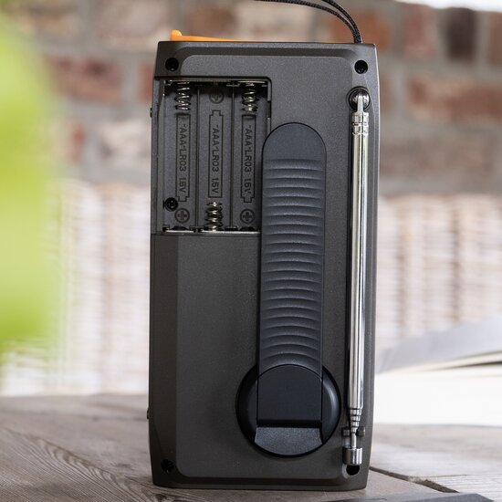 BREND BREND Compacte DAB/FM Noodradio met Bluetooth, SOS-alarm en Zonnepaneel