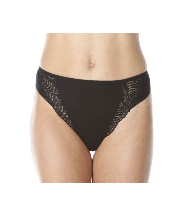Swaens Bamboo Underwear Tanga Schwarz - 3 Stück