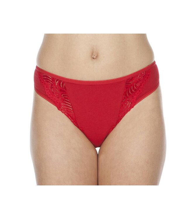 Swaens Bamboo Underwear Tanga Rot