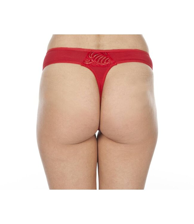 Swaens Bamboo Underwear Tanga Rot