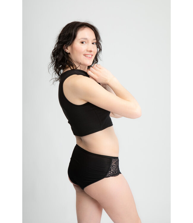 Swaens Bamboo Underwear Midi Schwarz
