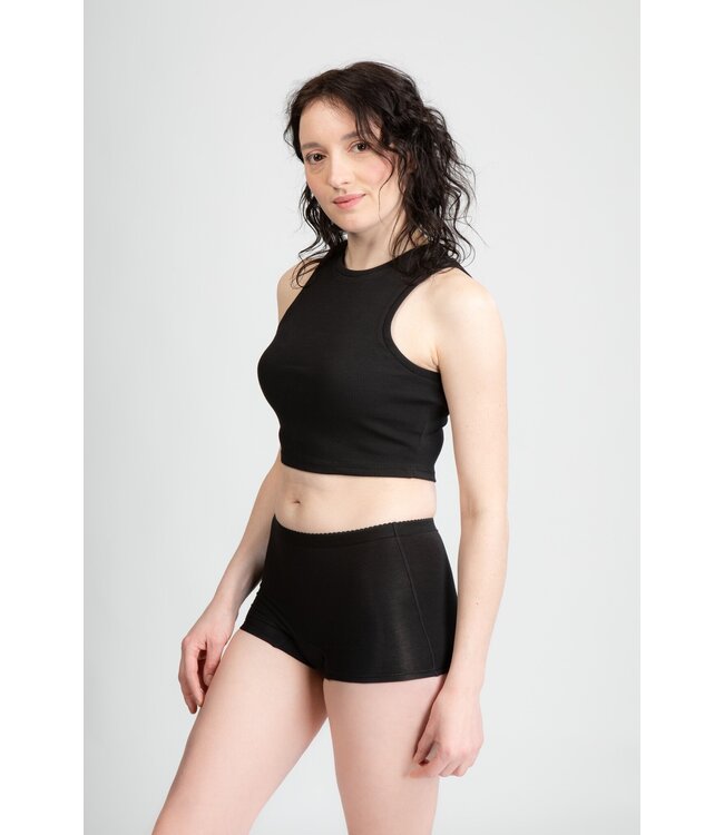 Swaens Bamboo Underwear  Mädchen-Boxer Schwarz