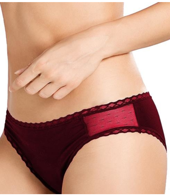 Swaens Bamboo Underwear Maxi - Weinrot - 3  Stück