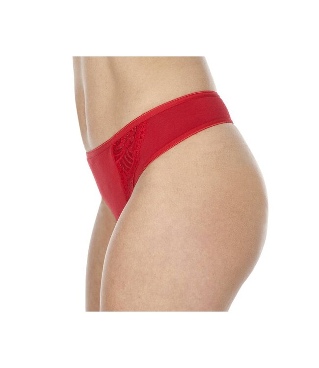 Swaens Bamboo Underwear Tanga Rot