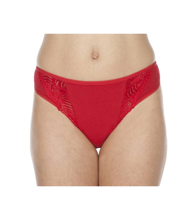 Swaens Bamboo Underwear Tanga Rot