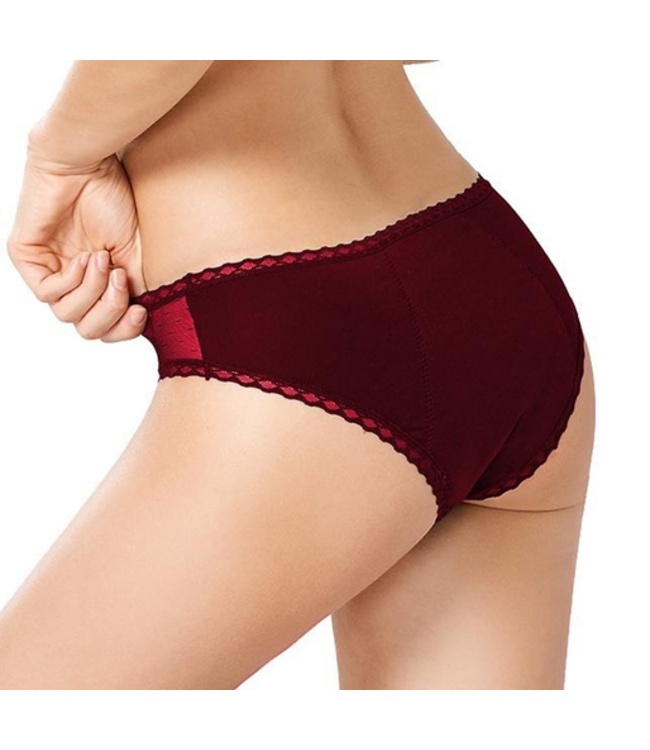 Swaens Bamboo Underwear Maxi - Weinrot