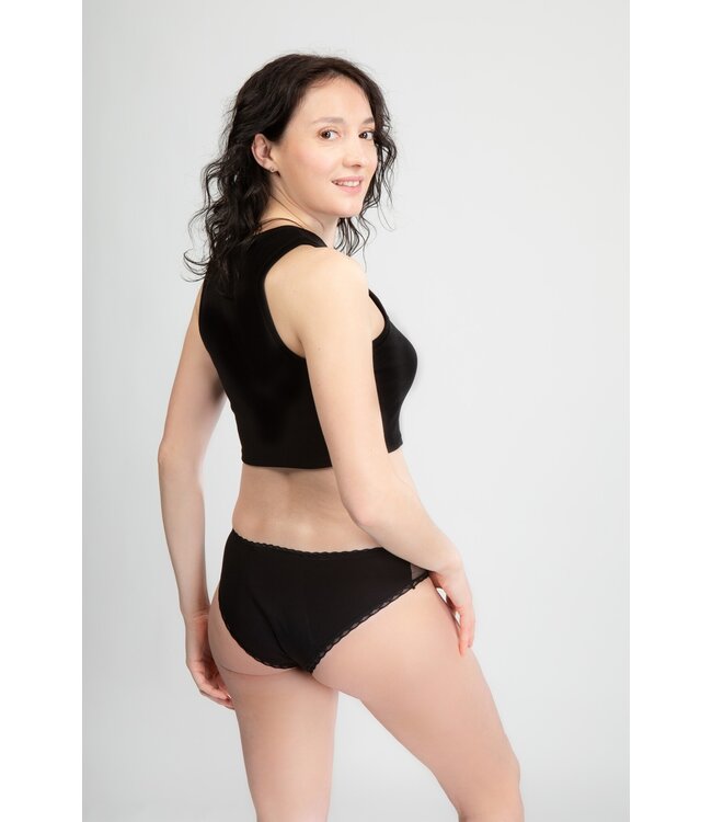 Swaens Bamboo Underwear Maxi - Schwarz - 3 Stück