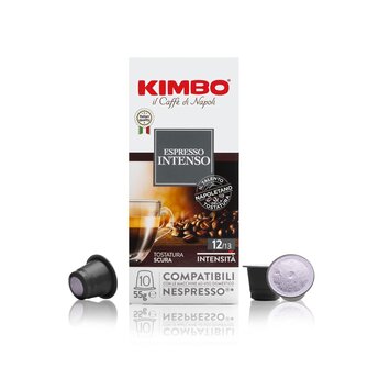 Kimbo Nespresso Compatible Espresso Intenso 10pcs/box – Dark Roasted Italian Coffee Capsules with Full Body and Dark Chocolate Notes