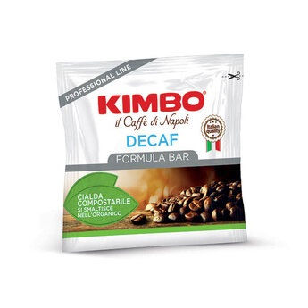 Kimbo Pods Decaffeinated 100pcs Formula Bar – Smooth Italian Decaf E.S.E. Pods with Rich Aroma and Chestnut Notes