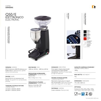 Quamar Coffee Grinder Q50-EE Shiny White