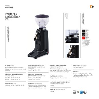 Quamar Coffee Grinder M80-D Deli Dull Black