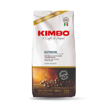 Kimbo Kimbo Extreme Coffee Beans 1kg – Dark Roast Whole Beans with Caramel & Dark Chocolate