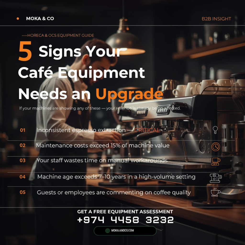 5 Signs Your Café Equipment Needs an Upgrade | Moka & Co Qatar