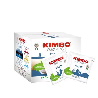 Kimbo Capri Paper Pods 50pcs – Medium-Dark Italian E.S.E. Coffee Pods with Rich Crema and Spicy Notes