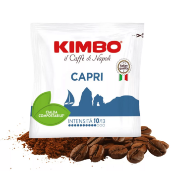 Kimbo Capri Paper Pods 50pcs – Medium-Dark Italian E.S.E. Coffee Pods with Rich Crema and Spicy Notes
