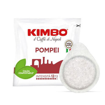 Kimbo Pompei Paper Pods 50pcs – Bold Italian E.S.E. Coffee Pods with Rich Body and Intense Flavor