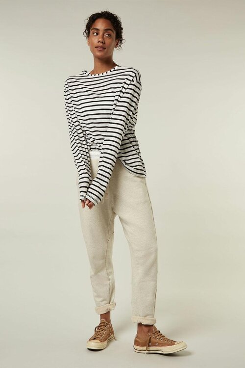 10Days white/black THE LONGSLEEVE STRIPE