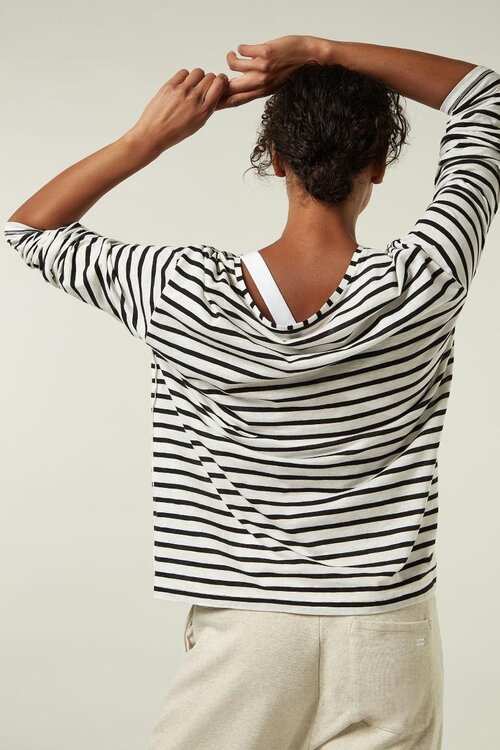 10Days white/black THE LONGSLEEVE STRIPE