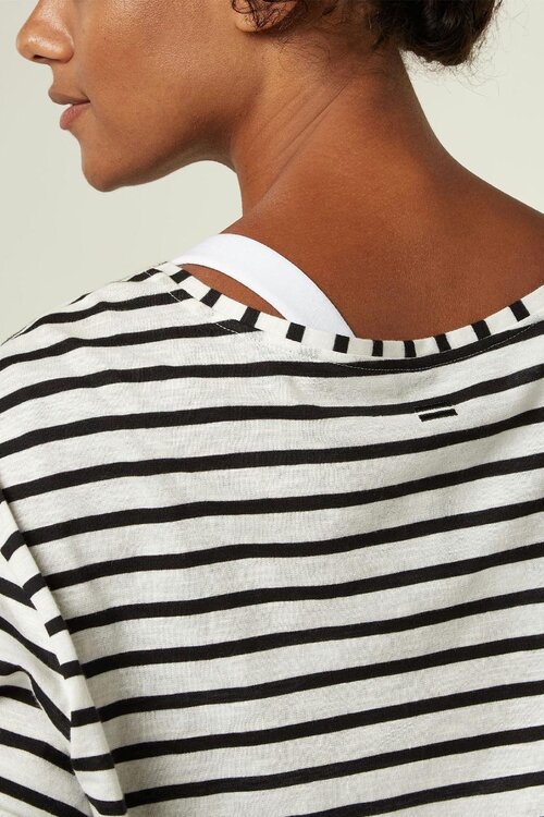 10Days white/black THE LONGSLEEVE STRIPE