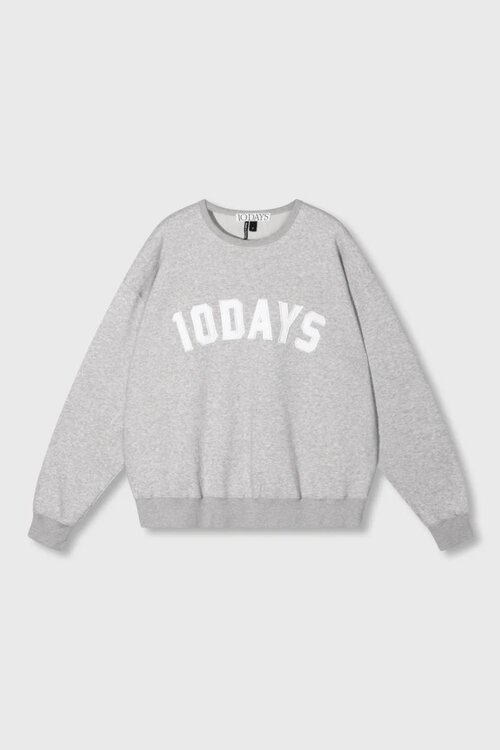 10Days Light Grey Melee THE STATEMENT SWEATER