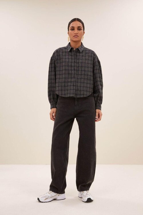 By Bar Anthraciet Blouse