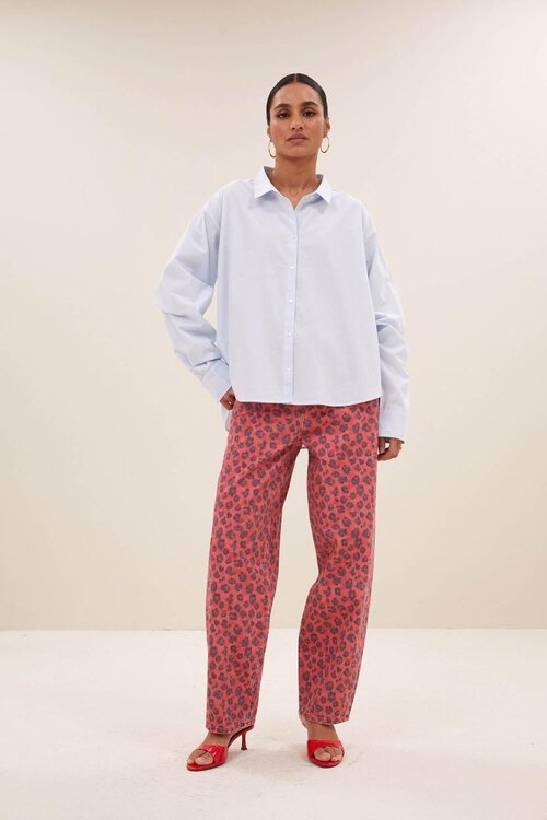 By Bar Lichtblauw Blouse