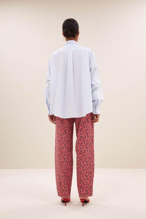 By Bar Lichtblauw Blouse