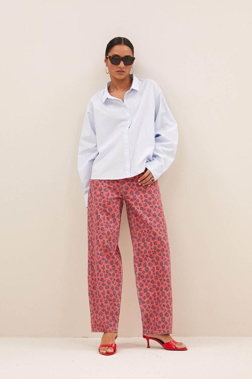 By Bar Lichtblauw Blouse