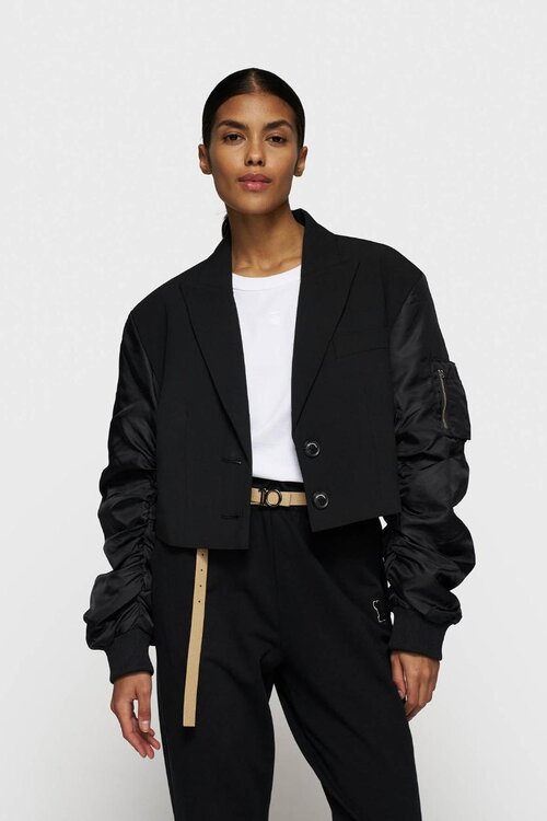 10Days Black bomber blazer